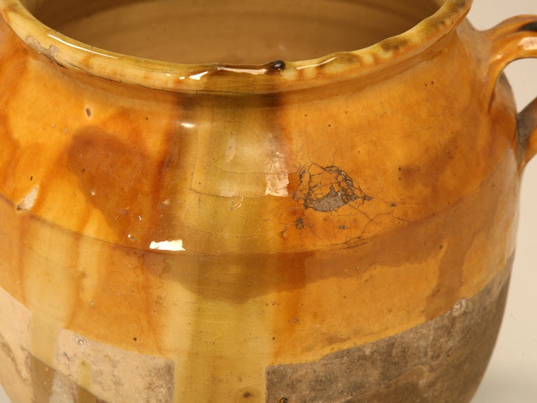 Original Authentic Antique French Confit Pot w/Great MultiTone Gold Glaze at 1stDibs antique