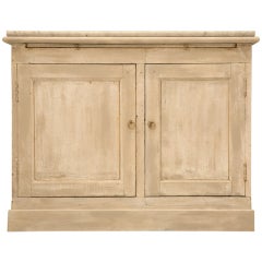 Original Paint Used French Two Door Pastry Counter with Marble