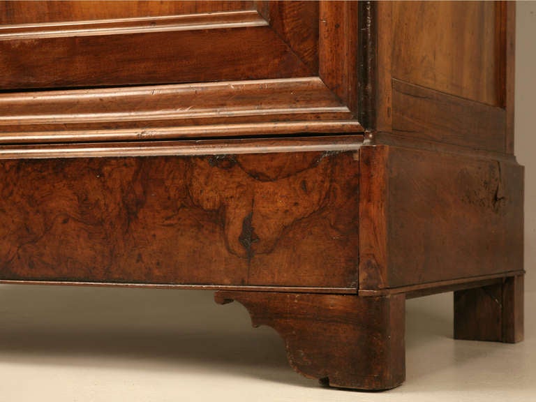 French Louis Philippe Figured Walnut Armoire-Époque 1