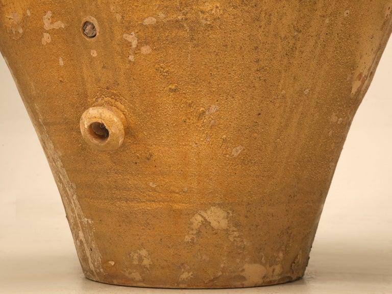 Italian Enameled Terracotta Olive Oil Jar from Puglia Region 3