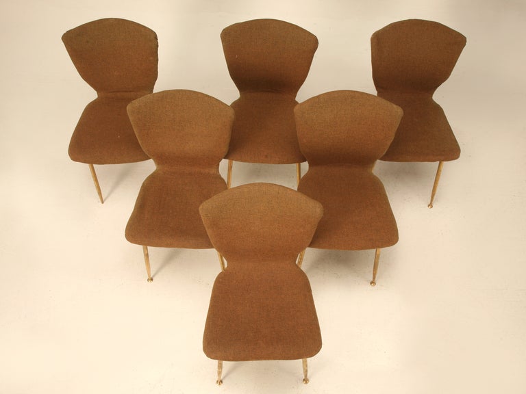 Optimum Set of 6 Original Vintage French "Sognot" Side Chairs by AR Flex