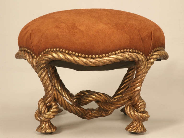 knotted footstool