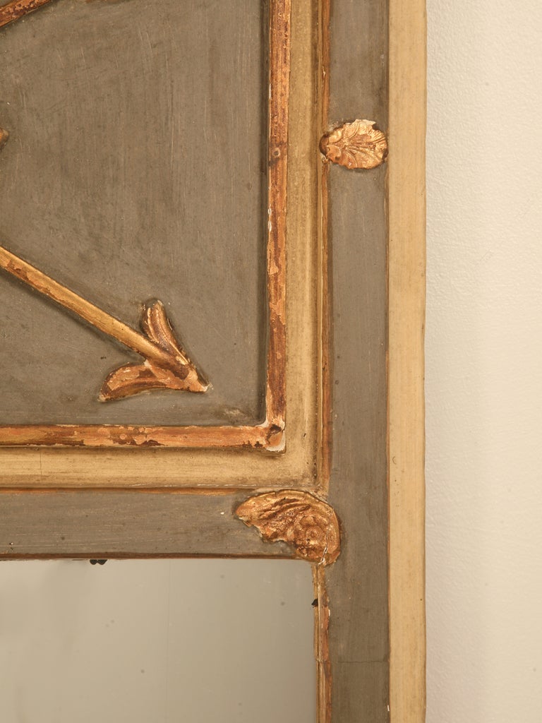 Antique French Directoire Mirror w/Diamond & Crossed Arrows 2