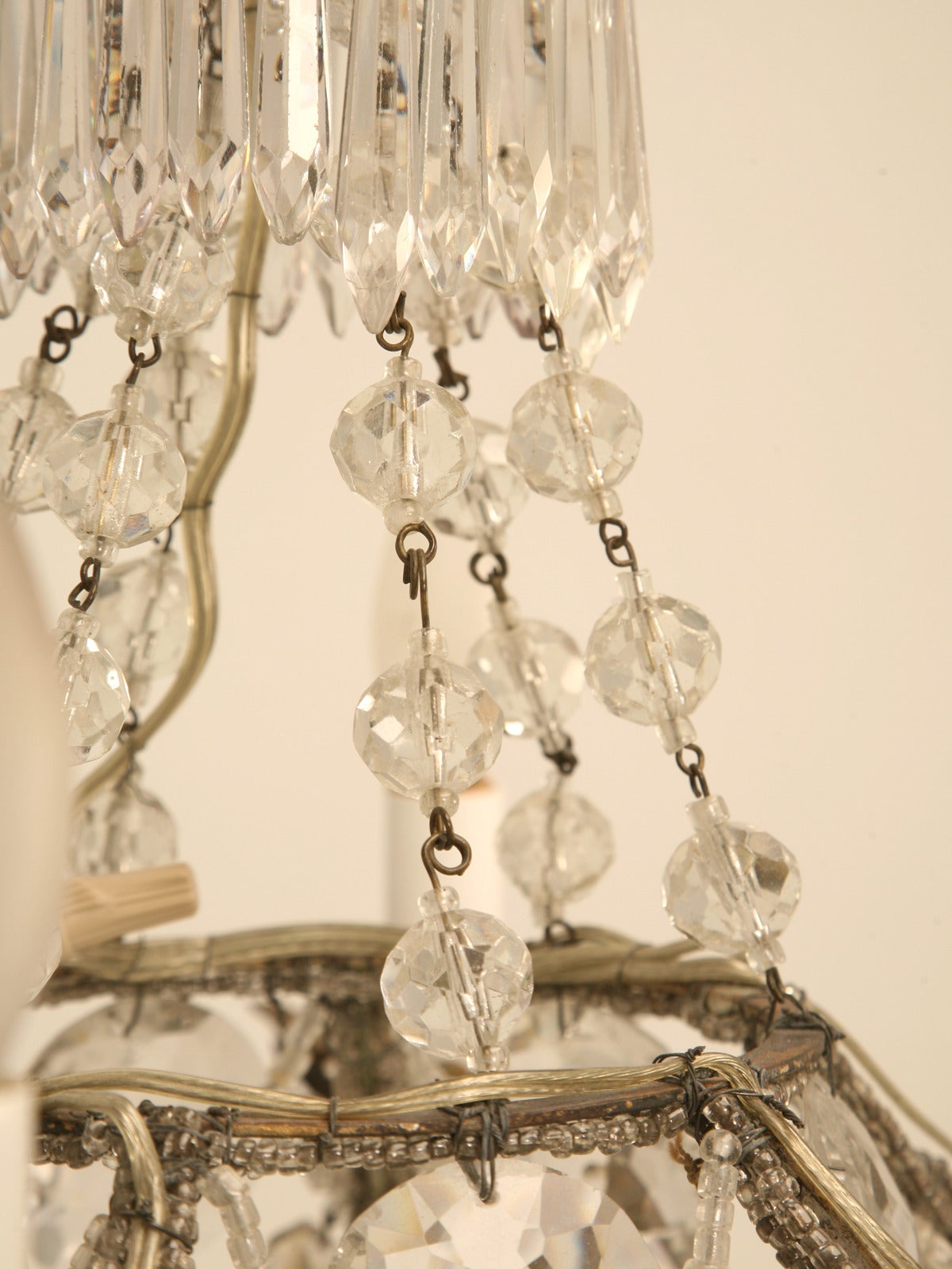 beaded crystal chandelier