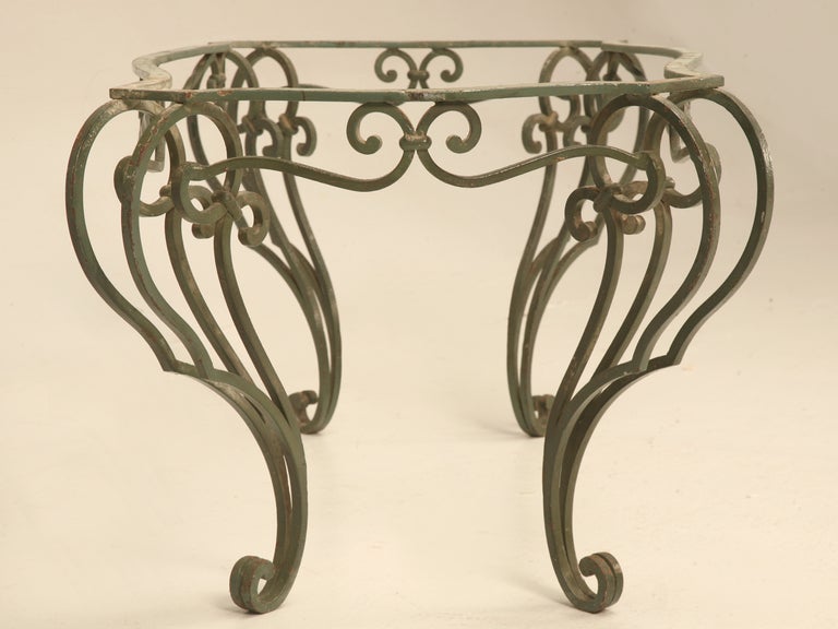 Vintage French Wrought Iron Cocktail Table Base 6