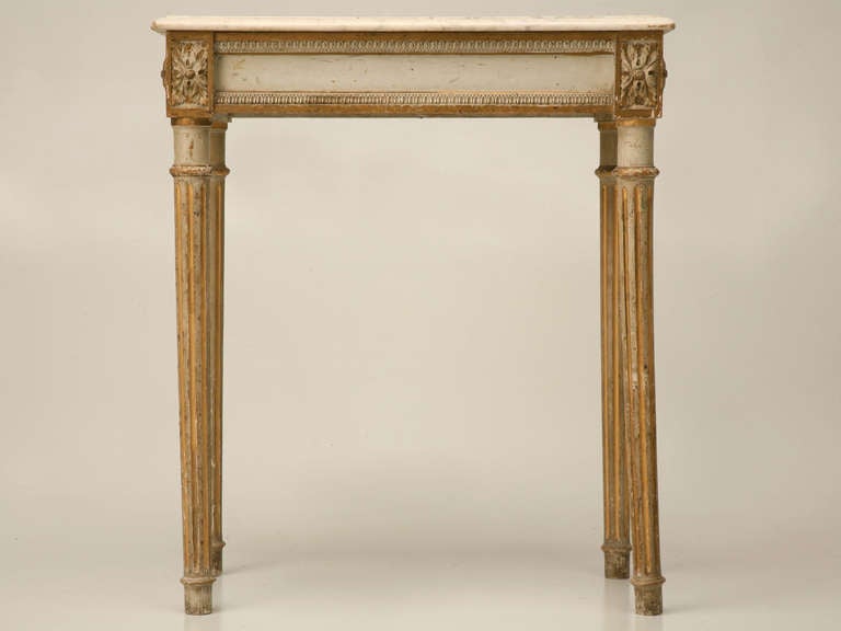 Wood Circa 1840 All-Original French Louis XVI Console Table