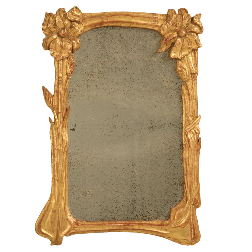 Art Nouveau Gilt Mirror