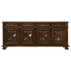 Louis XIII Style French Oak Buffet with a Beautiful Original Patina