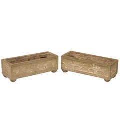 Pair Vintage French Garden Planters