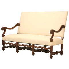 French Walnut Louis XIV Sofa, circa 1890