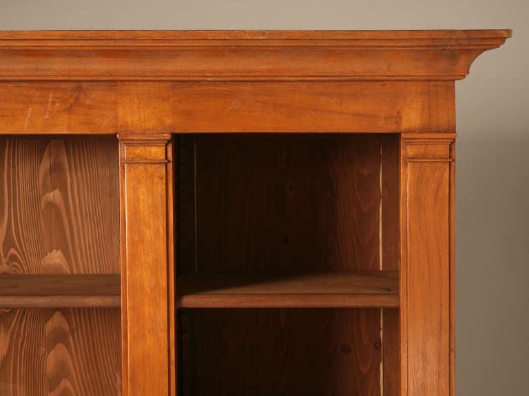 c1900 French Bookcase Unrestored Over 17' Long