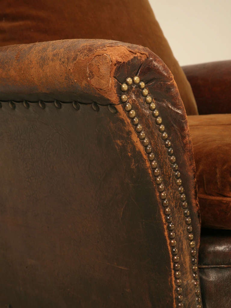 20th Century 1900-1915 English Original Leather Club Chair