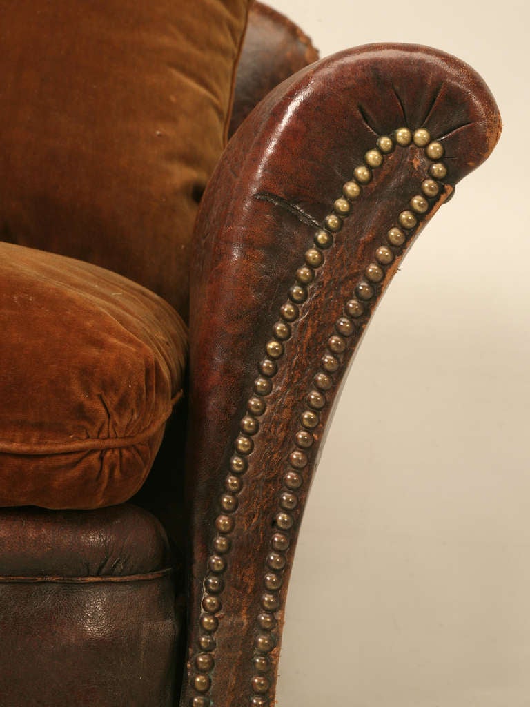 1900-1915 English Original Leather Club Chair 2