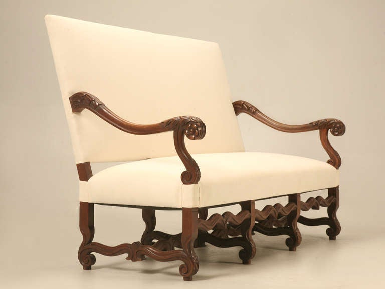 Circa 1890 French Walnut Louis XIV Sofa For Sale at 1stdibs