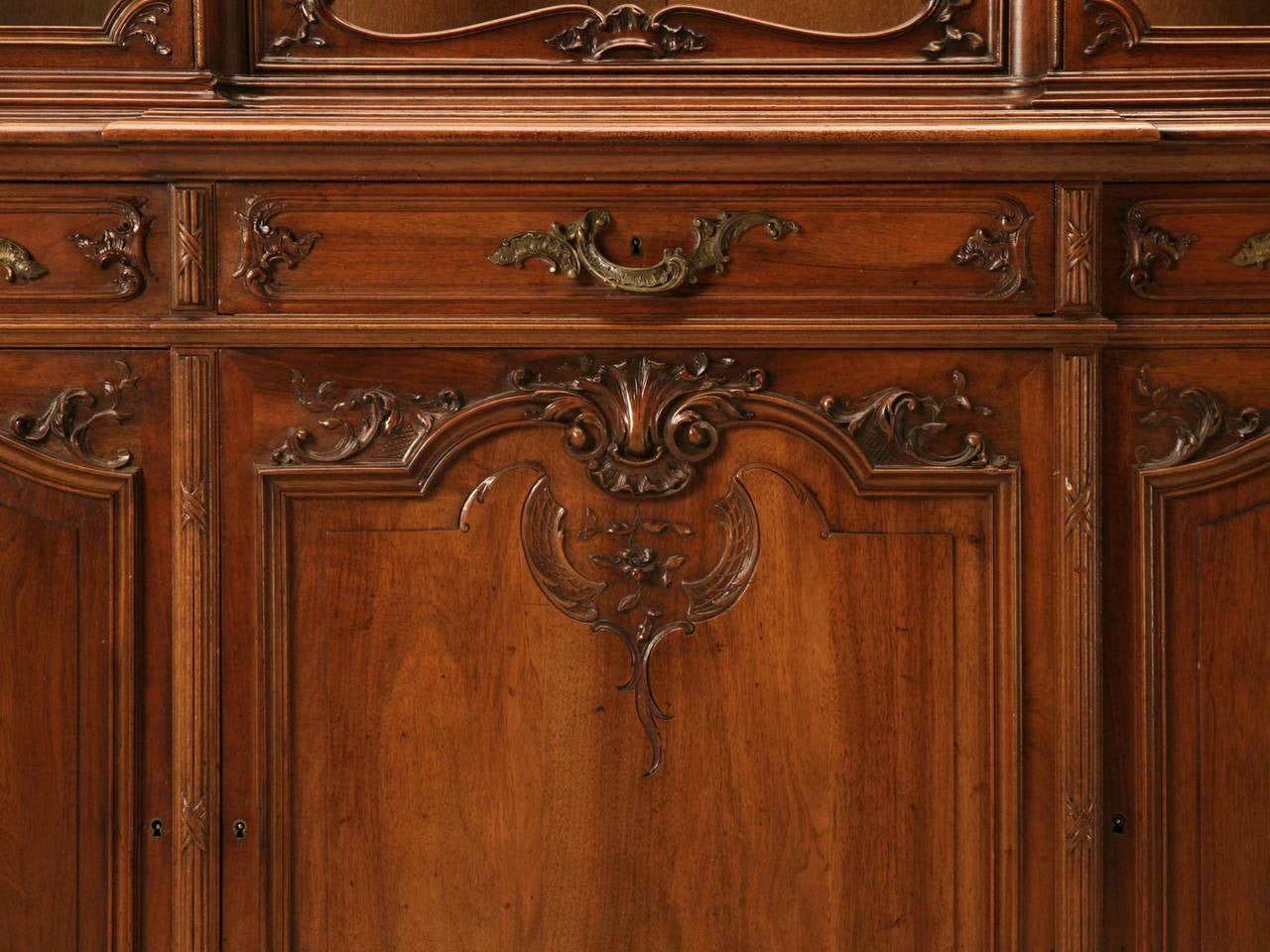 Antique French Walnut China Cabinet from Ch. Jeanselme & C° Paris 2
