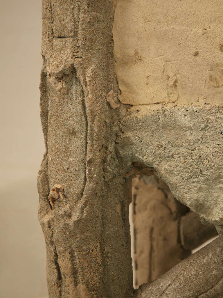 Concrete Pair of Vintage Faux Bois Planters
