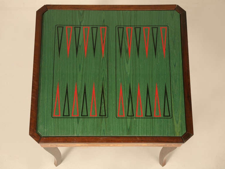 Inlay c1960's Italian Inlaid Game Table