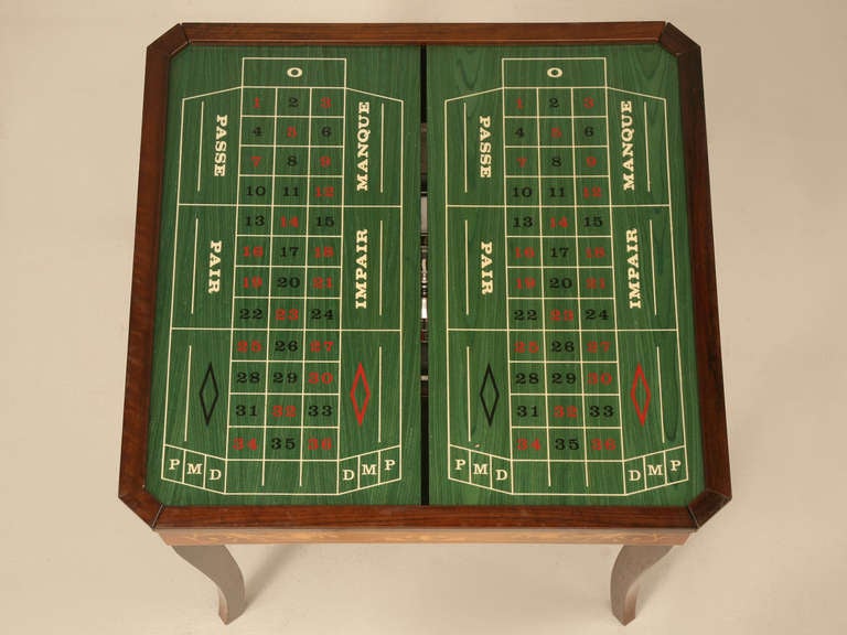 c1960's Italian Inlaid Game Table In Good Condition In Chicago, IL