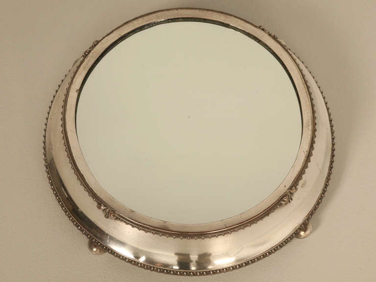 Sheffield Plated mirror plateau is in great shape, especially being well over 100 years old. The mirror is not new, nor is it original. That is the only thing negative I can say. Well known for their abilities, Fenton Brothers Limited was a highly