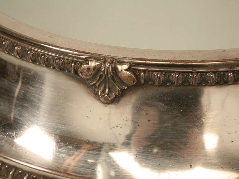 English Antique Silver Plated Mirror Plateau by Fenton Bros. Ltd 1