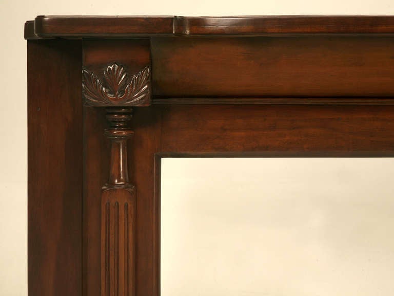 Rodete de chimenea de madera de cerezo americano de Washington DC de hacia 1890 Restaurado en Bueno Estado en Chicago, IL