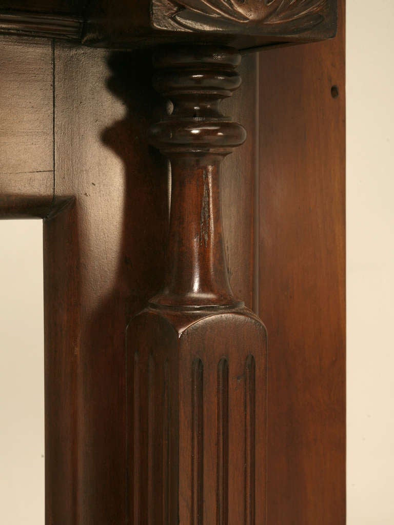 Rodete de chimenea de madera de cerezo americano de Washington DC de hacia 1890 Restaurado 1