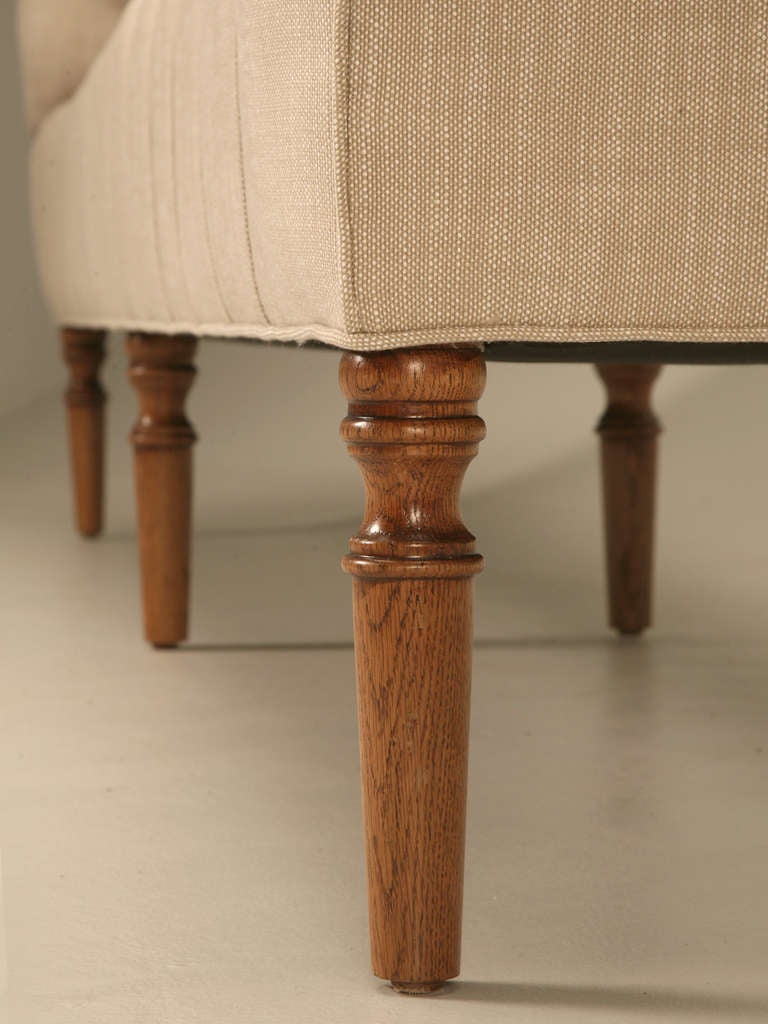 Upholstery Button Tufted Bench Made to Order in Any Dimension by Old Plank For Sale