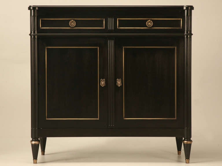 Stellar Pair of Custom Louis XVI Style Two over Two Chests/Buffets/Vanities