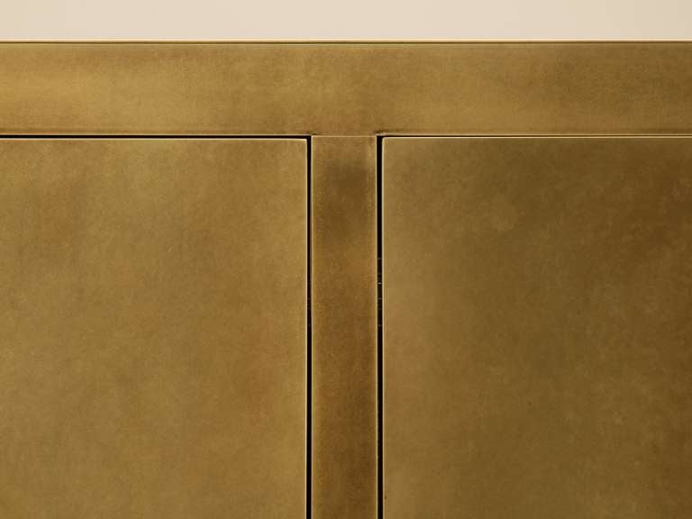 American Custom Bronze or Brass Buffet in the Style of Christian Maas Available Any Size For Sale