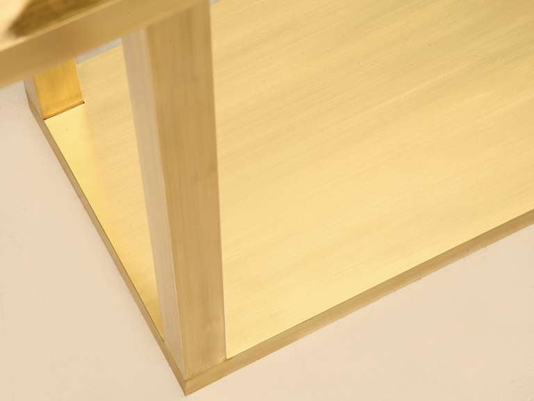 Custom Brass Console Table 1