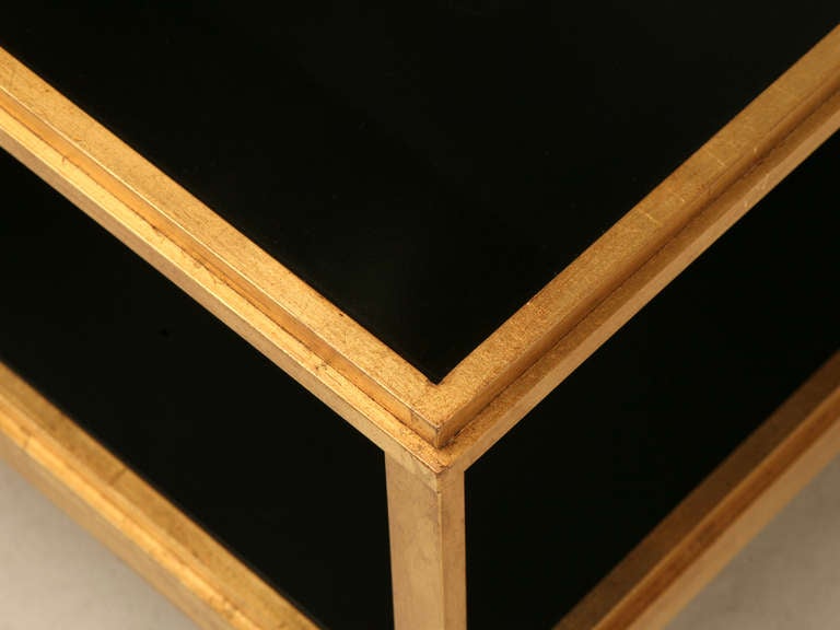 Américain Table basse dorée d'inspiration française et moderne du milieu du siècle Disponible dans toutes les tailles en vente