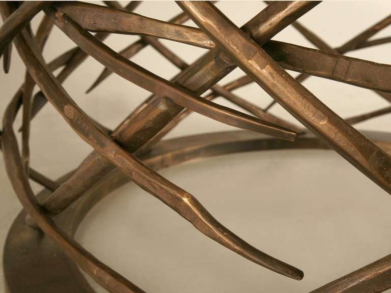 CUSTOM MADE Esstisch aus geflochtener Solid-Bronze oder Tisch in der Mitte des Flurs, auf Bestellung gefertigt (21. Jahrhundert und zeitgenössisch) im Angebot