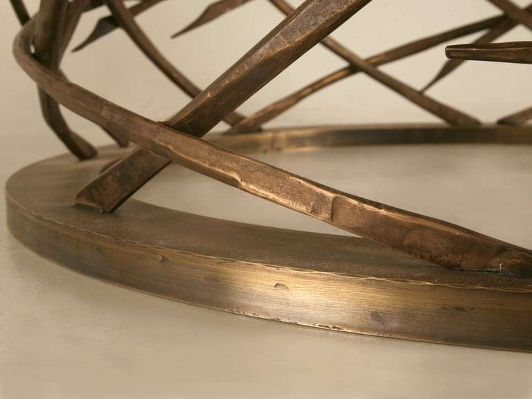 CUSTOM MADE Esstisch aus geflochtener Solid-Bronze oder Tisch in der Mitte des Flurs, auf Bestellung gefertigt im Angebot 3