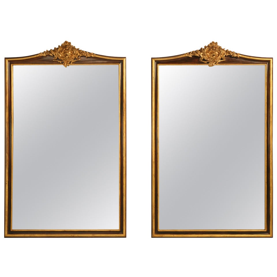 Circa 1890 Matched Pair of French Mirrors
