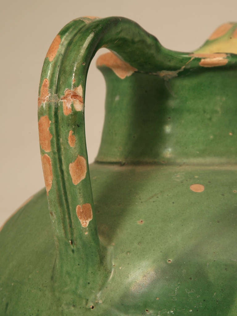 20th Century Circa 1900 French Pottery WIne or Water Jug