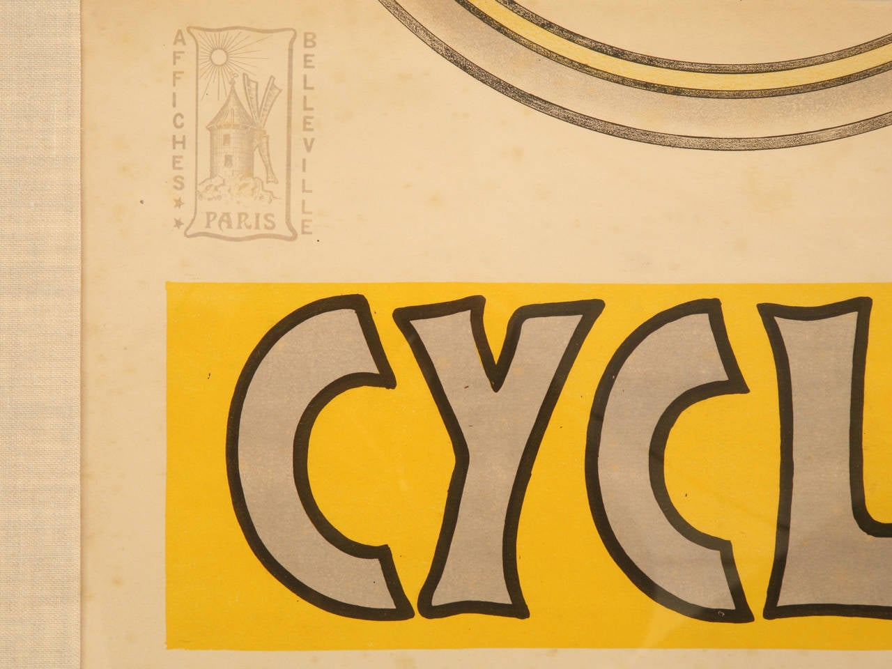 Bicycle Poster from Dijon, France circa 1905 by Rene Vincent, 1stdibs New York 1