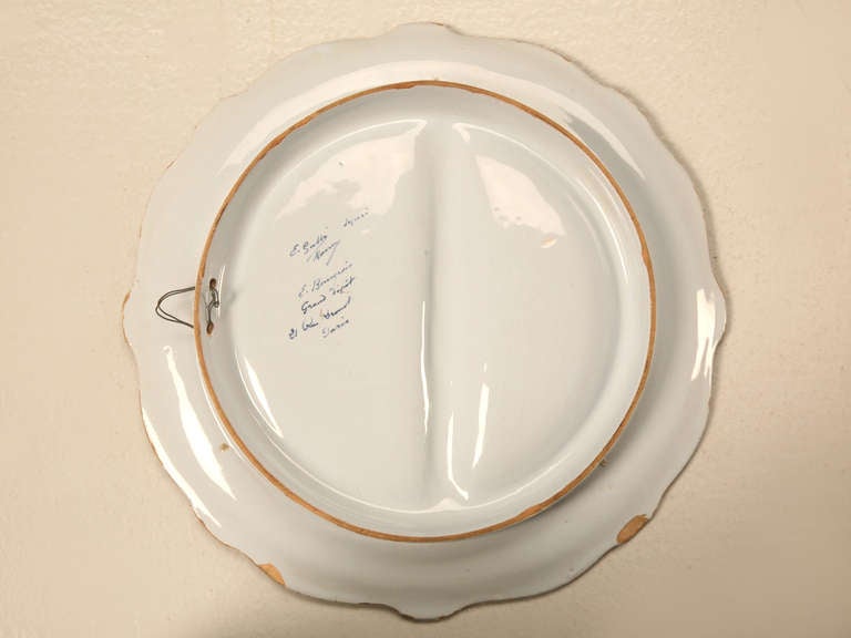 Antique French Asparagus Plate by Emile Galle c1880's For Sale 3