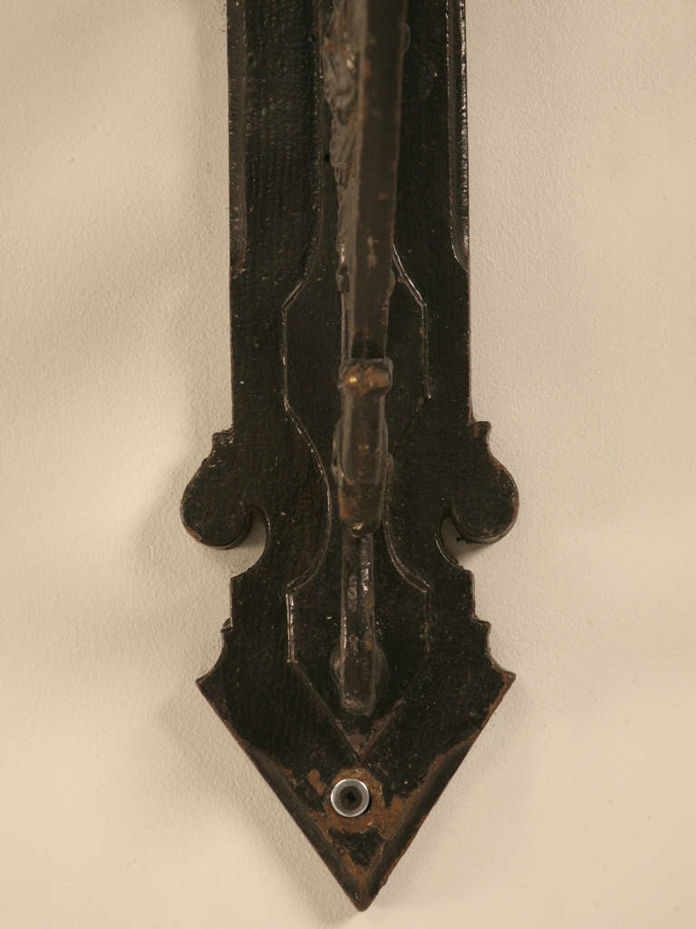 Circa 1880 Cast Iron Lamp Brackets 5