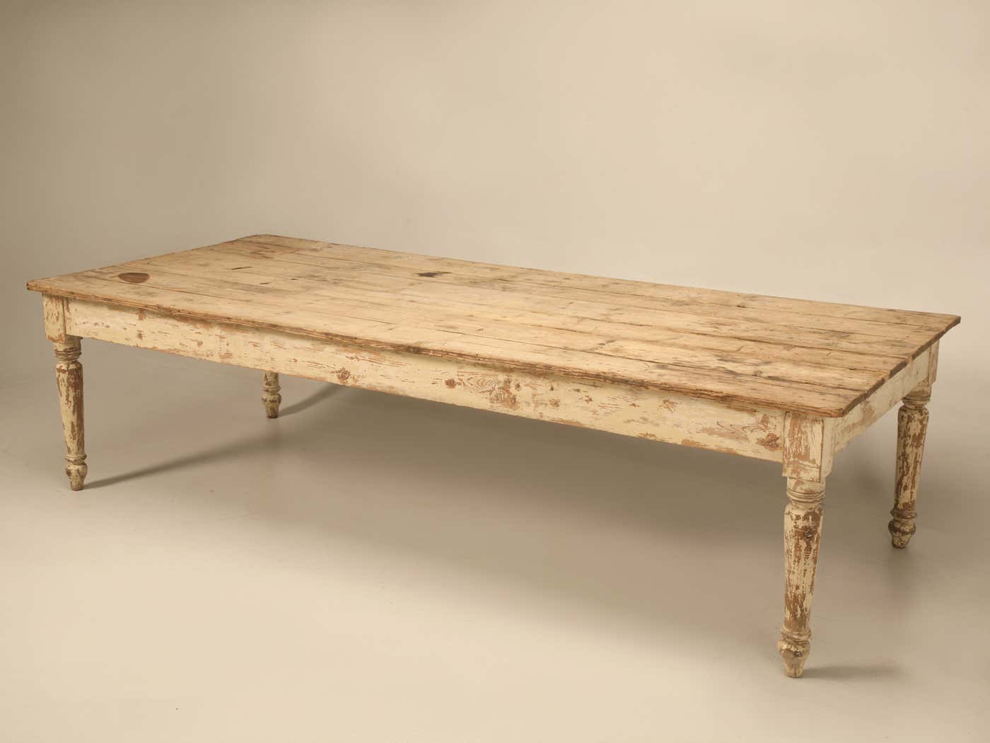 Rustic Original Antique Italian Painted Farm Table with Room for ...