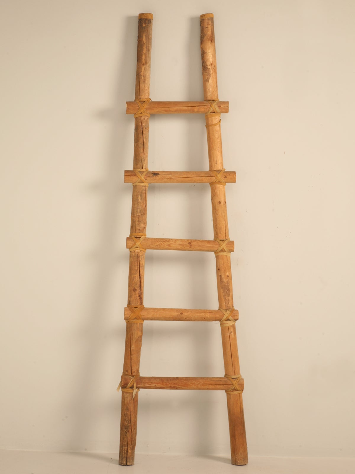 Hand Lashed Vintage American Southwest Adobe Kiva Wide Leg "A" Form Ladder