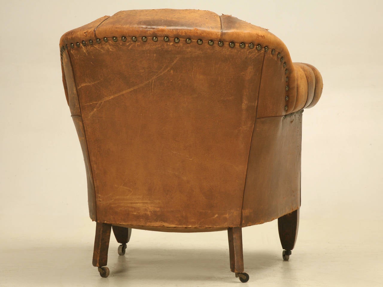 French Original Leather Lounge Chair 5