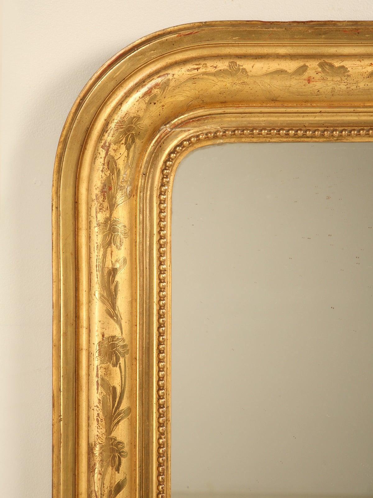 Louis Philippe Style Original Gilt Mirror 1