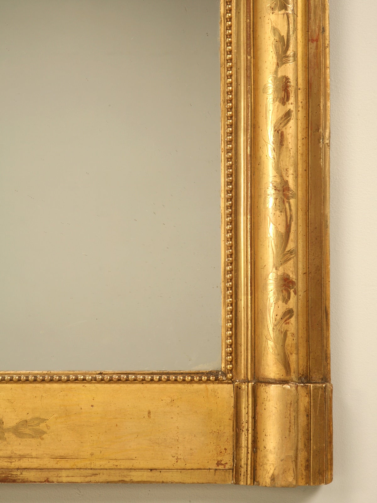 Louis Philippe Style Original Gilt Mirror 4