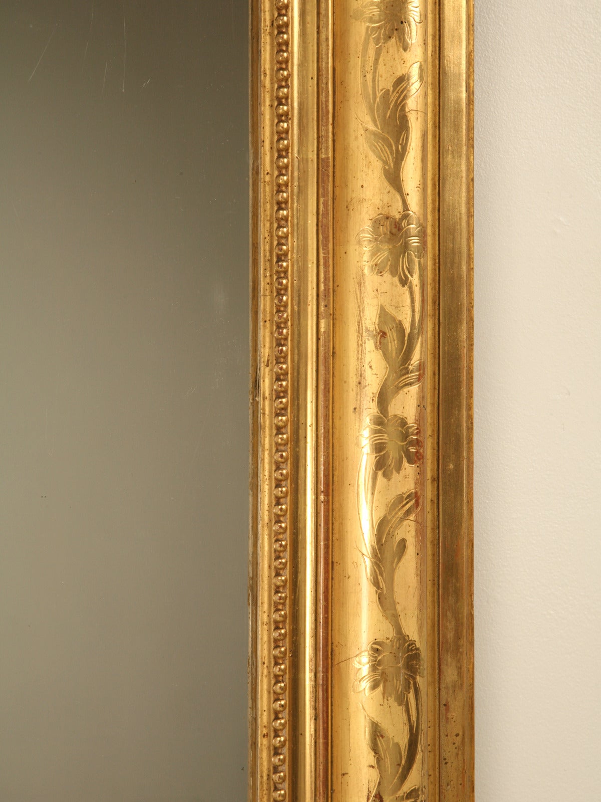 Louis Philippe Style Original Gilt Mirror 5