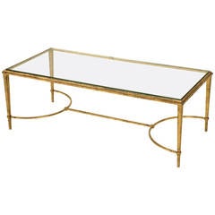 French 1940s Coffee Table in the Style of Maison Ramsay