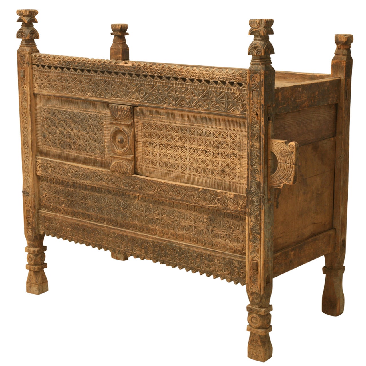 Swat Chest from the Swat Valley of Pakistan c1800's Original and Unrestored