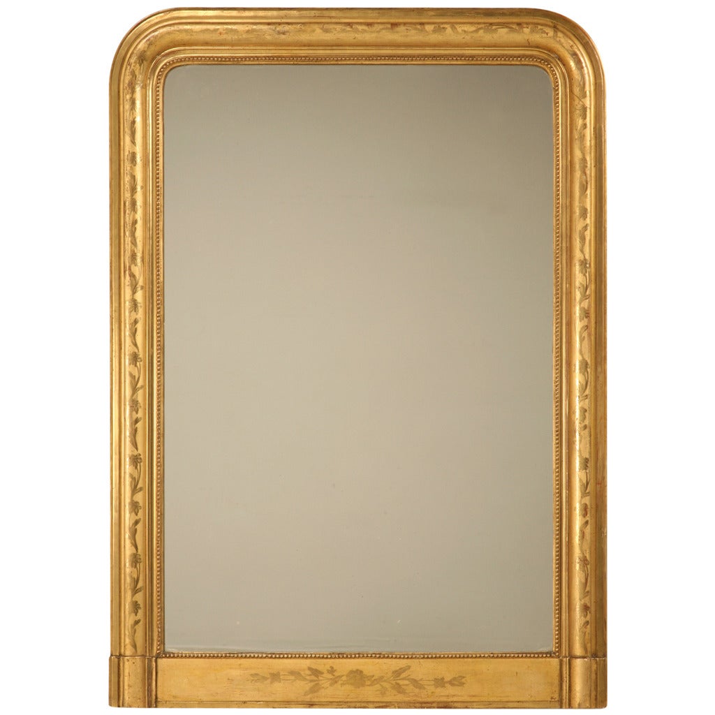 Louis Philippe Style Original Gilt Mirror