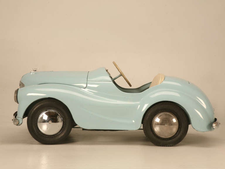 Not your average pedal car, Austin J40's were produced by the Austin Motor Car Company in South Wales. They actually produced about 32,000 of them between 1949-1971. There are many car clubs, collector's and fans of these famous pedal cars, some of