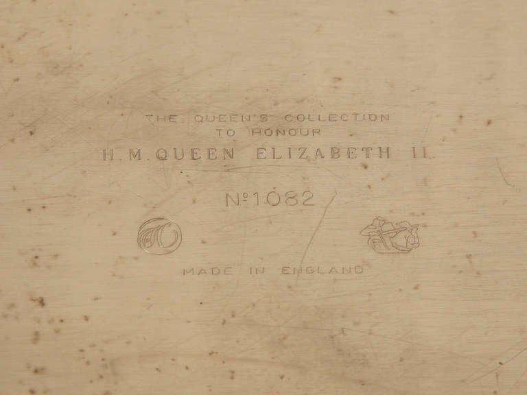 English Silver Plate Tea Service to Honor H.M. Queen Elizabeth II 5