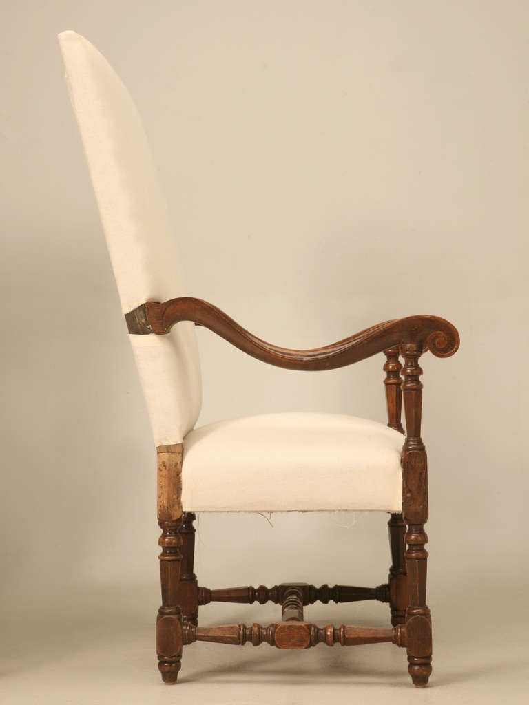 Circa 1820 Pair French Louis XIII Armchairs 4